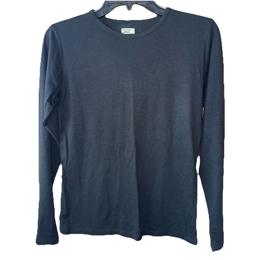 32 Degrees Heat Base Layer Top Shirt Youth XL Unisex Black Crew Neck Long Sleeve